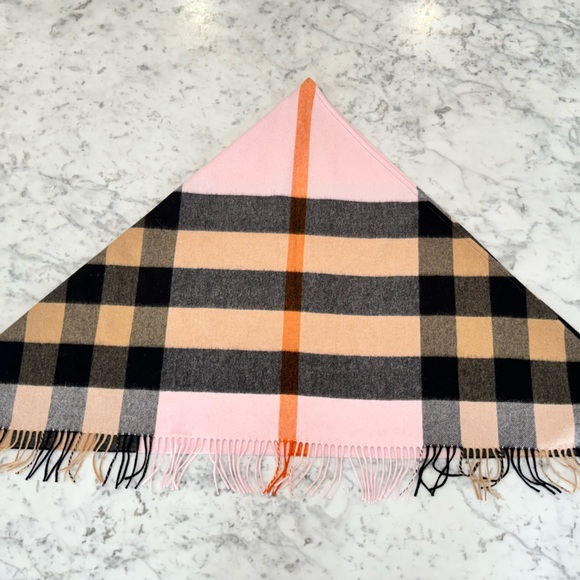 Burberry Cashmere Bandana Scarf Brand New - Picture 4 of 8